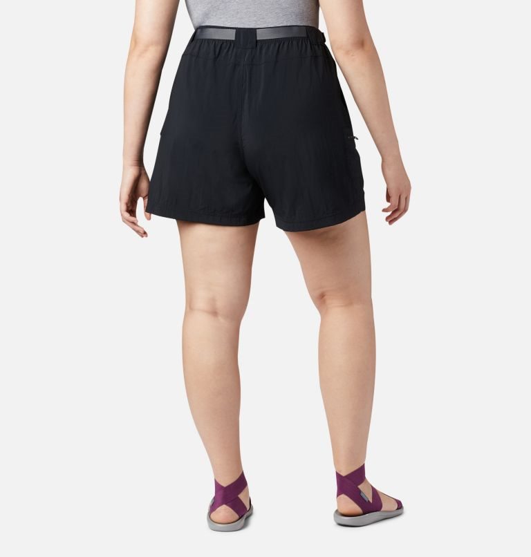Women's Columbia Sandy River Cargo Shorts Black | Plus Size CA-J13C4